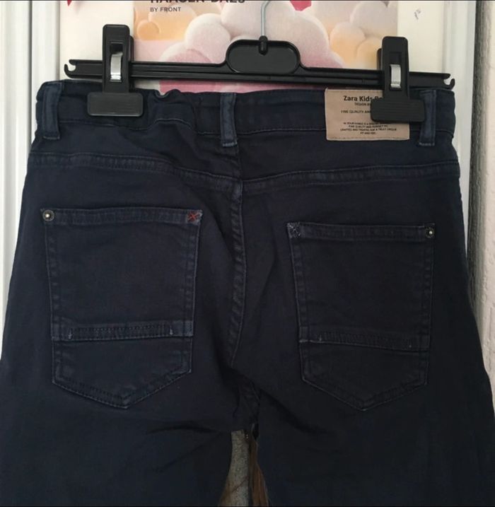 Jean slim fonce ajustable 10 ans Zara - photo numéro 3