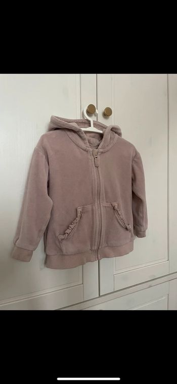 Ensemble jogging velours rose H&M 18 24 mois