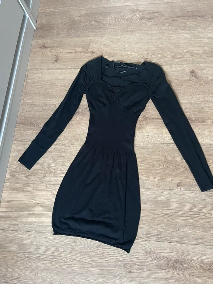 Robe morgan noire moulante