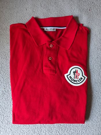 Polo rouge Moncler 
