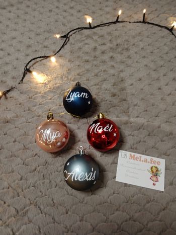 Boule de Noël personnalisée