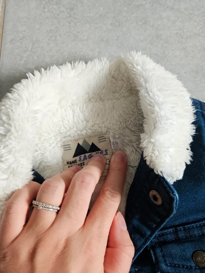 Veste jean fourrée Orchestra - photo numéro 2