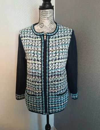 Magnifique cardigan motif coloré femme