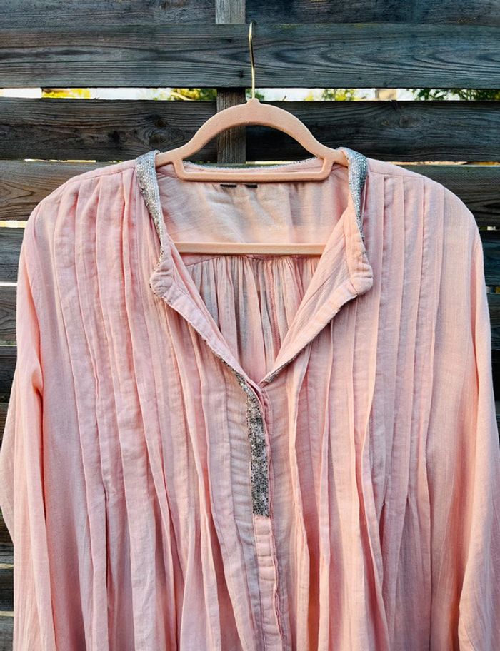 Blouse à col paillette- Taille 42 - photo numéro 2