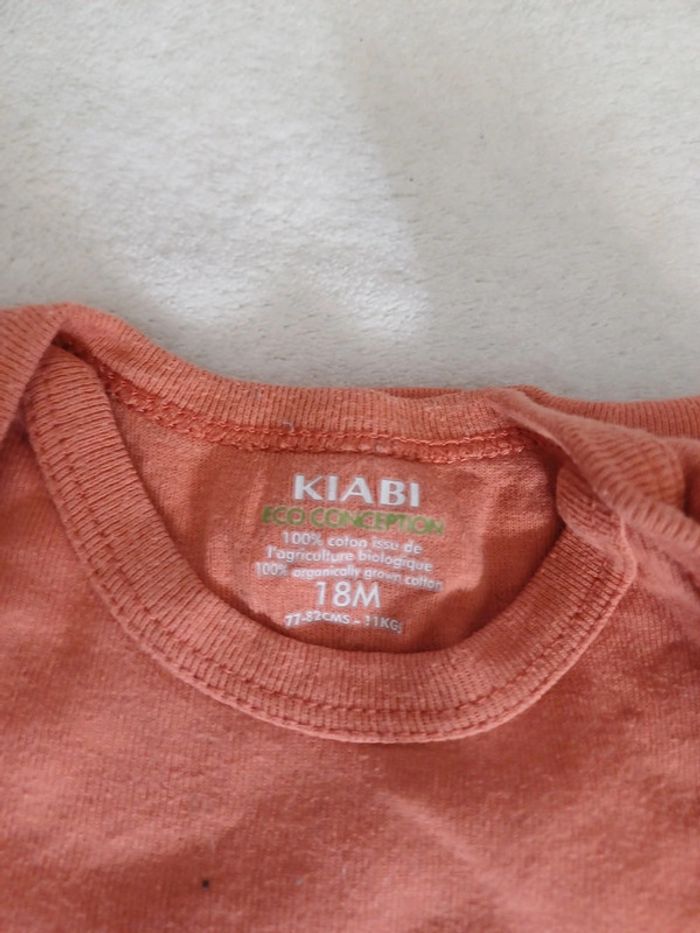Lot 3 bodys manches longues 18 mois Kiabi - photo numéro 2