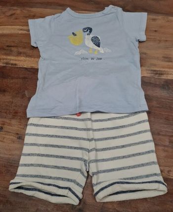 Ensemble short et maillot marin