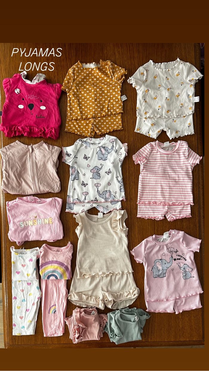 LOT 100 vêtements fille 6 mois - photo numéro 6