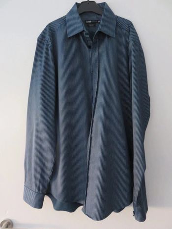 Chemise Jules rayés bleu et blanc taille L