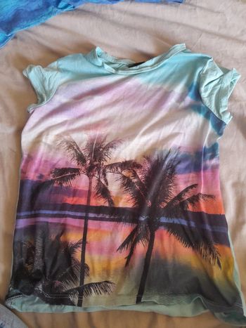 T-shirt imprimé plage 10 ans