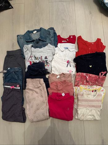 Lot de vêtement fille 18 mois