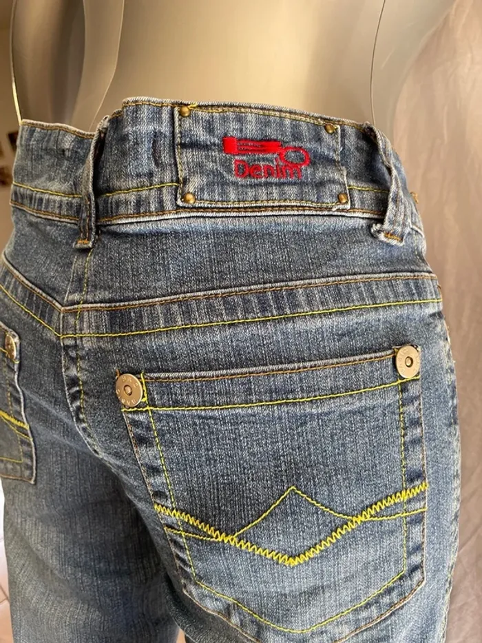 jeans droit Basic One bleu taille M - photo numéro 4