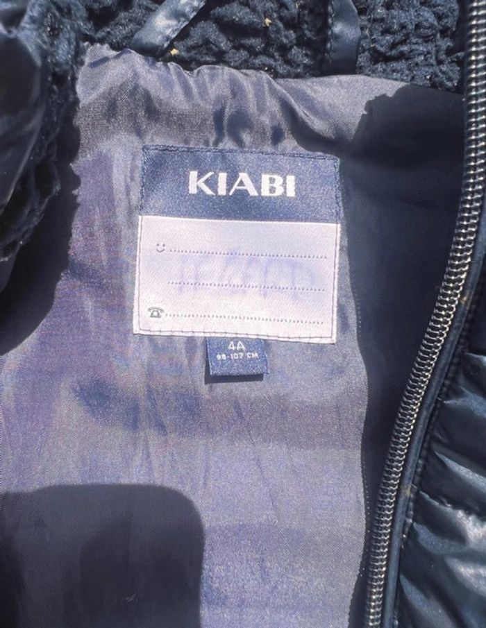 Doudoune sans manche Kiabi bleu taille 4 ans - photo numéro 2