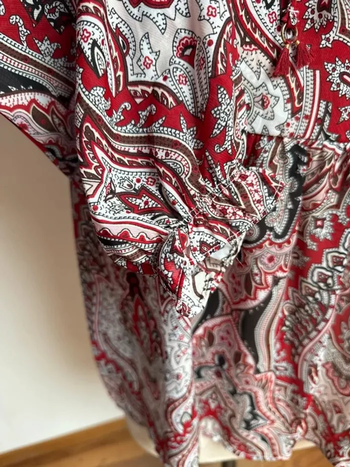 Superbe blouse neuve fluide satinée Amoz 🌸 L 40 - photo numéro 9