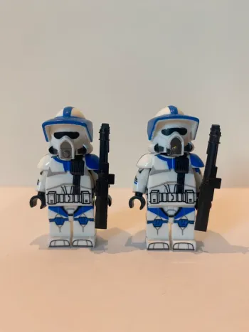 Figurine type lego 2 clones de la 501ème légion. Star Wars