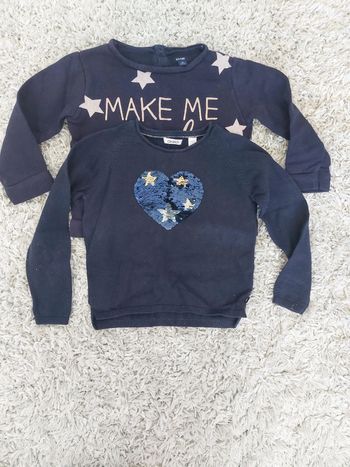 Lot 2 sweats/pulls 3 ans (Okaïdi et kiabi)