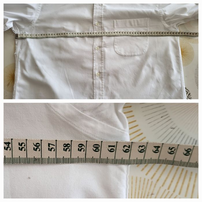 Lanvin Chemise MC T43/TUS17/TXL-Blanc-Coupe Droite-Vintage 90s-100%Coton en TBE - photo numéro 7