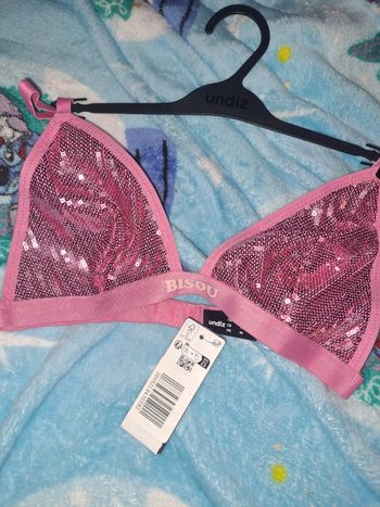 Soutien gorge pailleté bisou taille m neuf