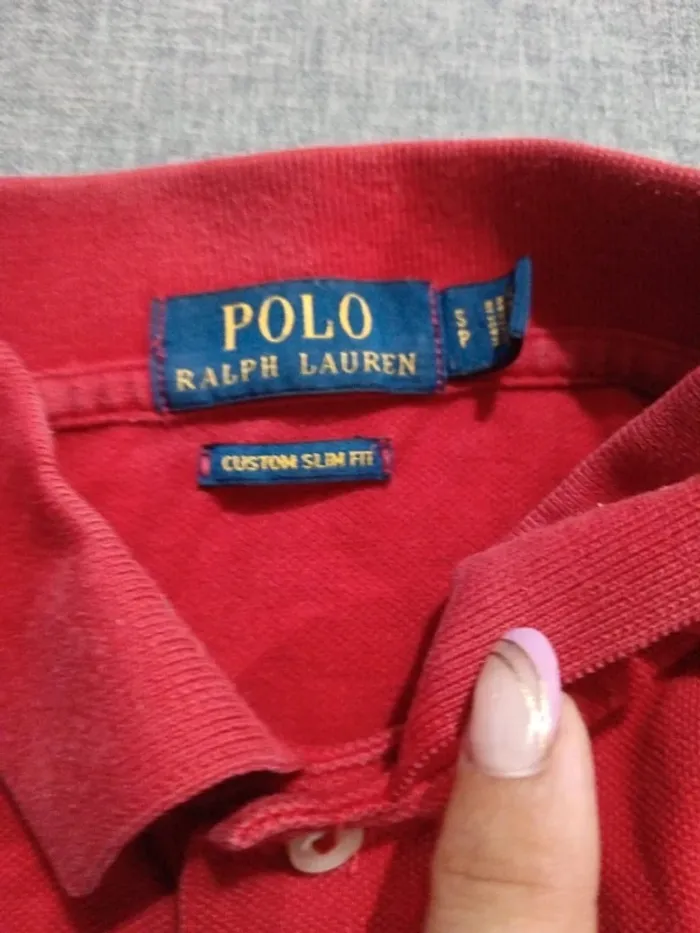 C51 polo rouge Ralph Lauren S - photo numéro 4