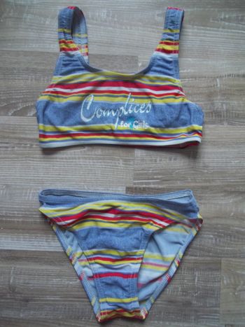 Maillot bain 2 pièces rayé Complices