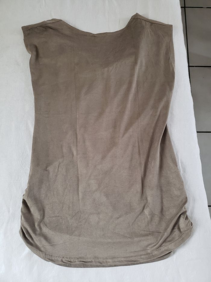 Débardeur marron clair sans manches - photo numéro 4