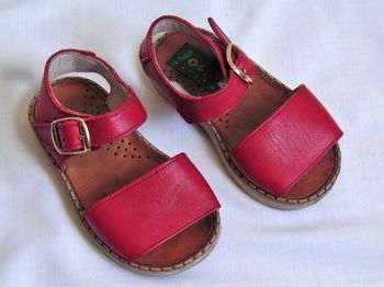 Sandales / Nu-pieds rouge - P.20