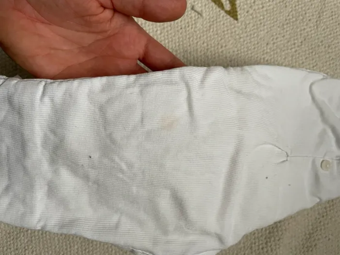 Pantalon velours blanc 12 mois Cyrillus - photo numéro 7