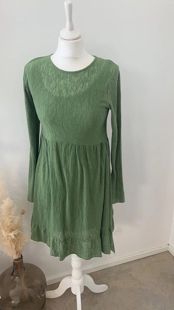 Robe verte Zara XS