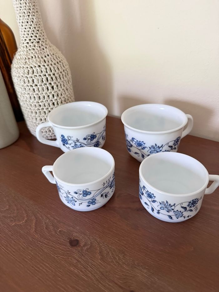 Lot de 4 tasses motif Aster - Arcopal - photo numéro 3