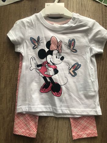 Ensemble minnie neuf et étiqueté 6/9 mois