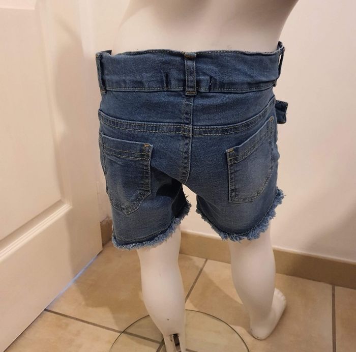 Short en jeans taille réglable - photo numéro 2