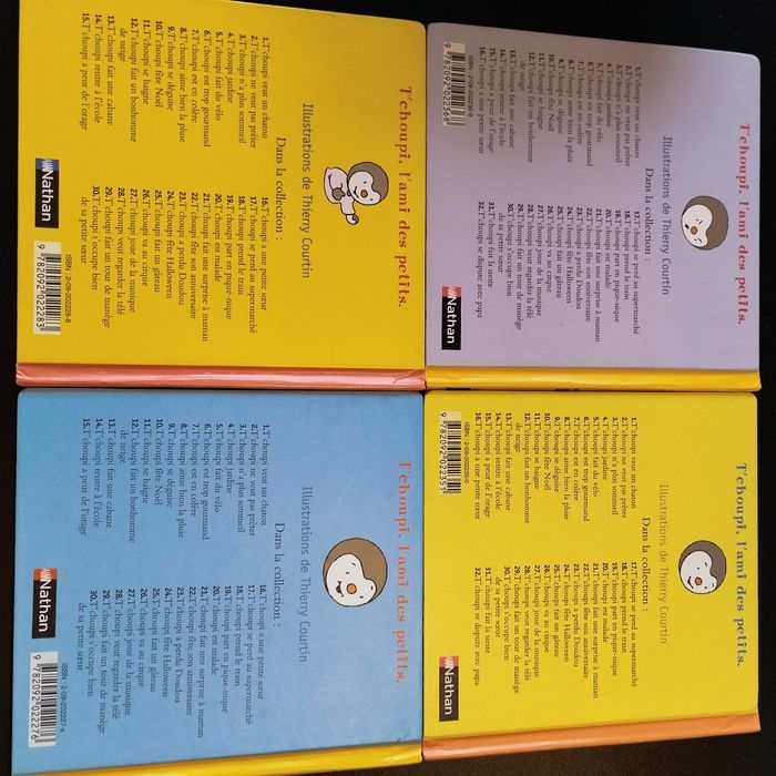 Lot de 4 Livres enfant Nathan T'choupi - photo numéro 2