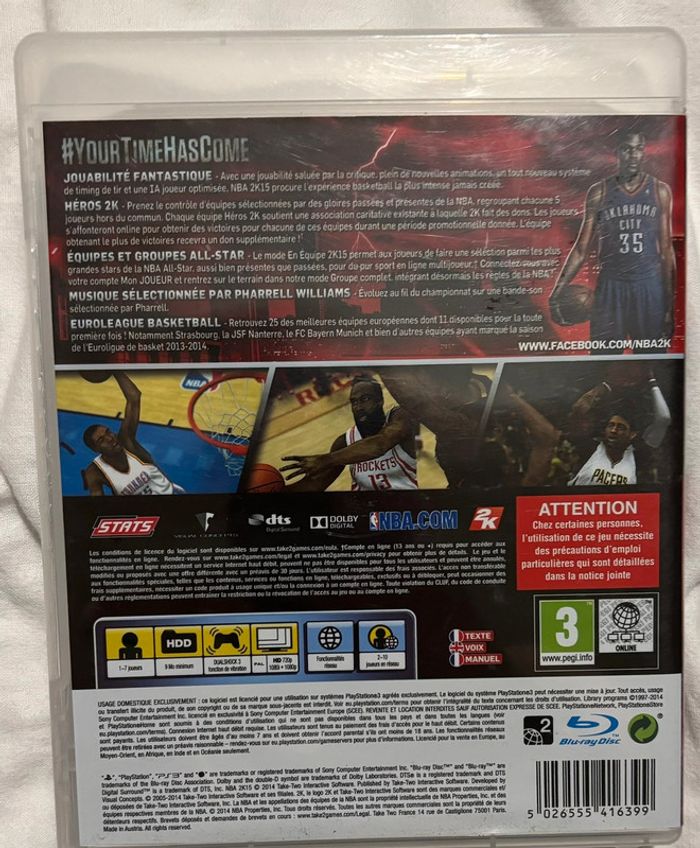 NBA 2K 15 ps3 - photo numéro 2