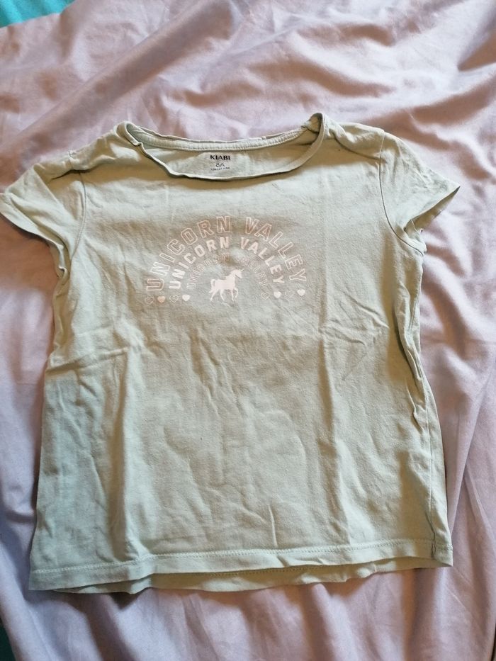 T-shirt vert 8 ans kiabi