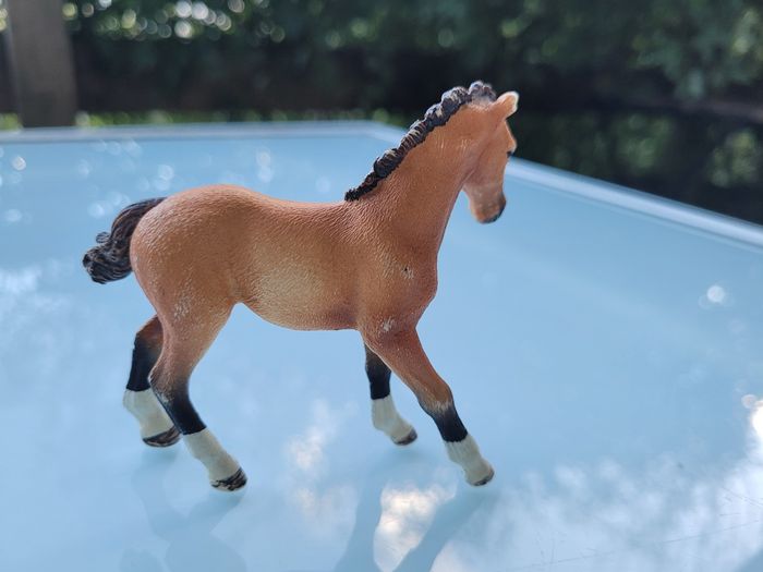 Lot de 3 Poulains Scheich : un beige, 1 brige et noir et 1 marron et blanc - photo numéro 6