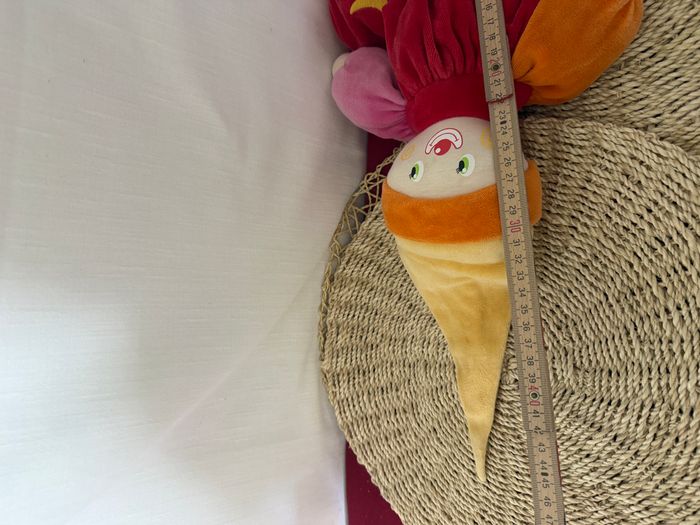 Doudou clown jaune orange rouge lune étoile COROLLE - photo numéro 7