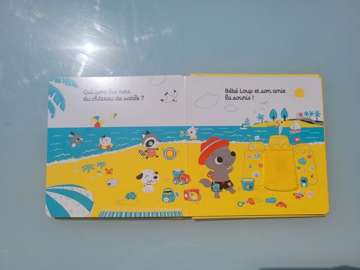 Bébé Loup à la mer 🏖 livre à caches feutrine - photo numéro 7