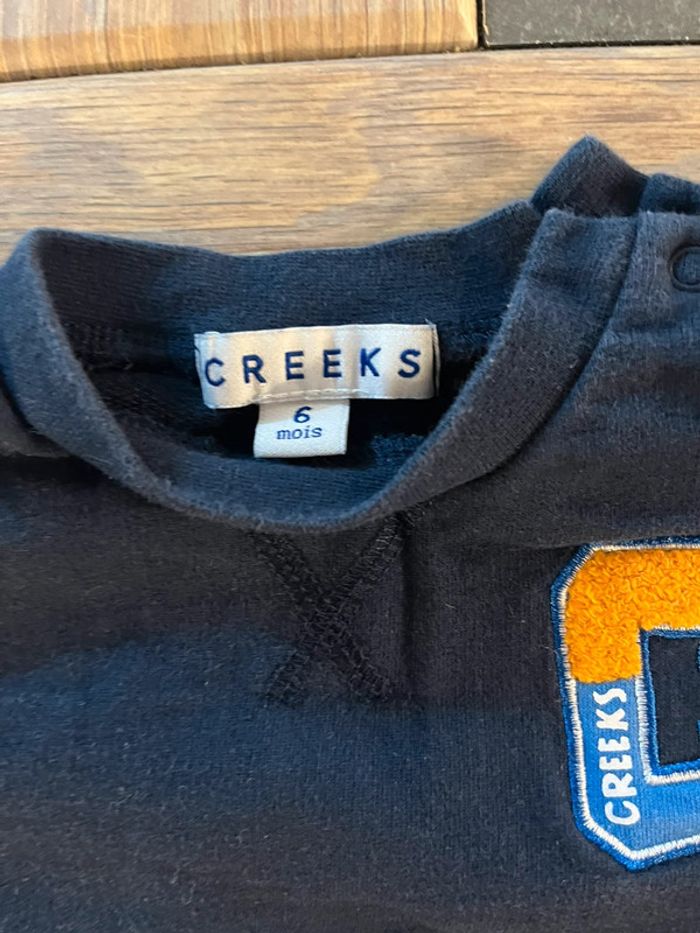 Pull creeks bleu clair et bleu marine - photo numéro 3