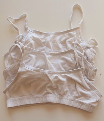 Lot de 3 brassières blanches Orchestra 10 ans