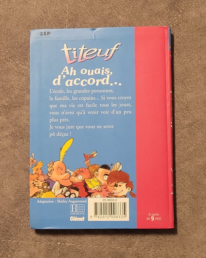 Titeuf, numéro 9 Ah ouais d accord.. Zep, Shirley Anguerand - photo numéro 2