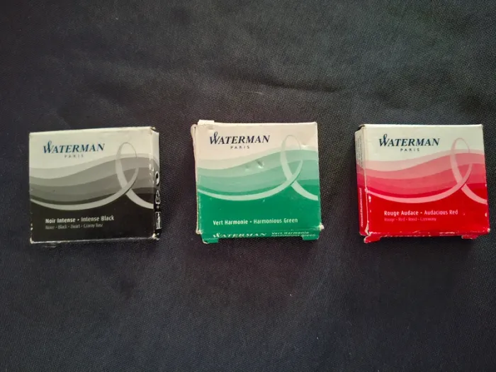 Lot papeterie – recharges Waterman & Parker + stylos plume – écriture / école - photo numéro 2