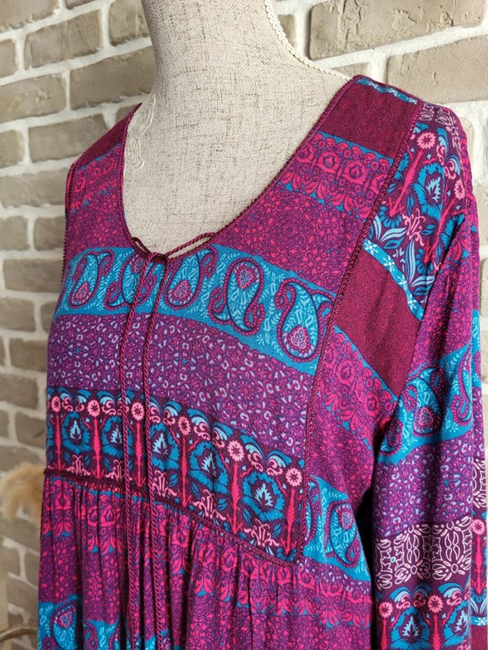 Robe imprimée ethnique Hippie chic- Coline - photo numéro 4