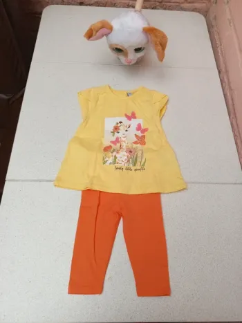 Ensemble t-shirt + legging  neuf 6mois