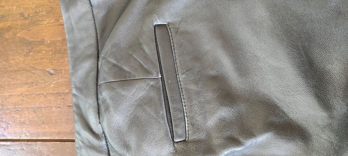 Pantalon droit La Redoute Cuir véritable noir 42/44 - photo numéro 6