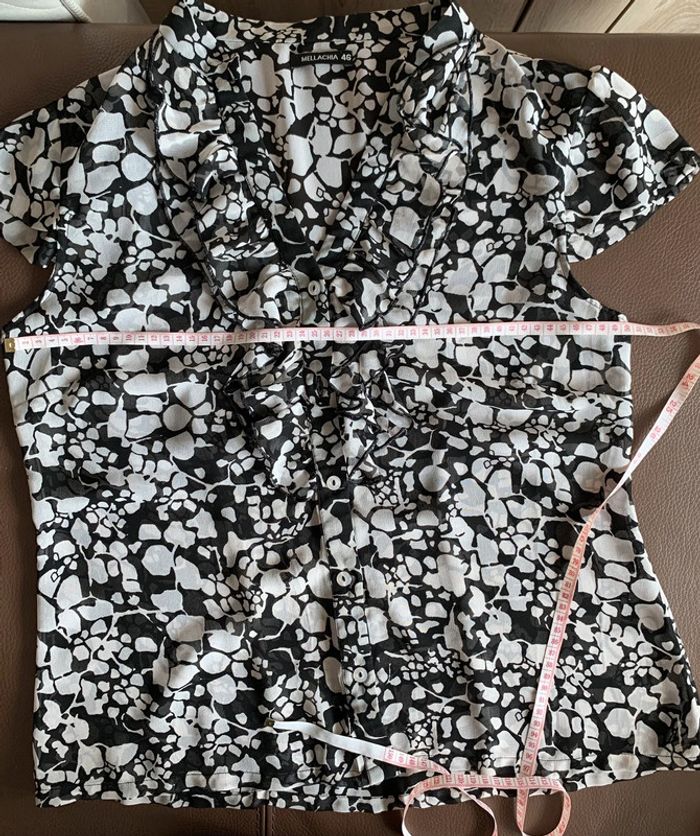 Chemisier MC gris noir Mellachia t46 - photo numéro 8