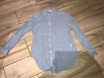 Chemise à rayures bleu pimkie S