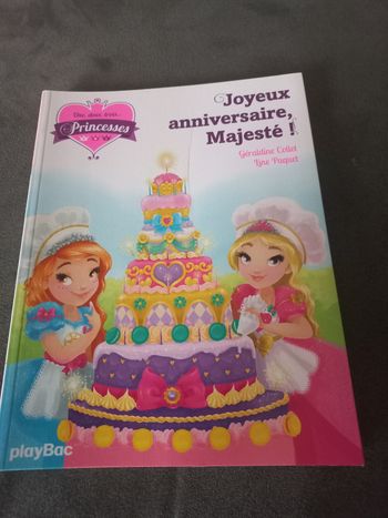 Livre premières lectures playbac un deux trois princesses joyeux anniversaire majesté tome 8