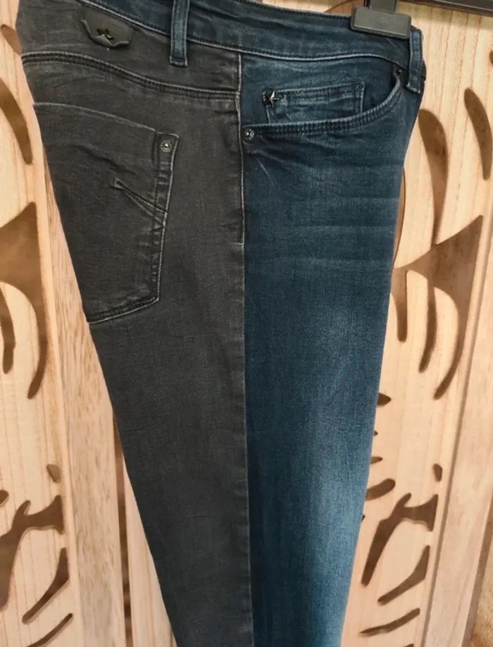 Jean skinny bicolore T 36 Ikks - photo numéro 2