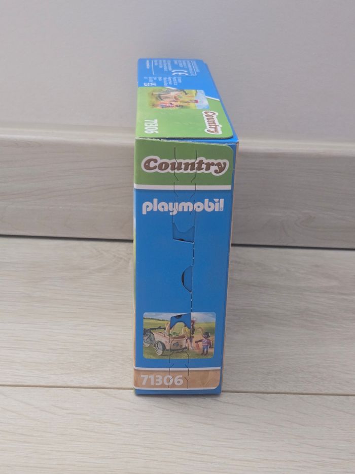 Playmobil country 71306 cycliste avec vélo et remorque avant neuf - photo numéro 4