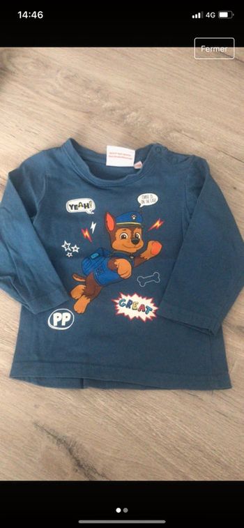 Tee shirt manches longues 12 mois