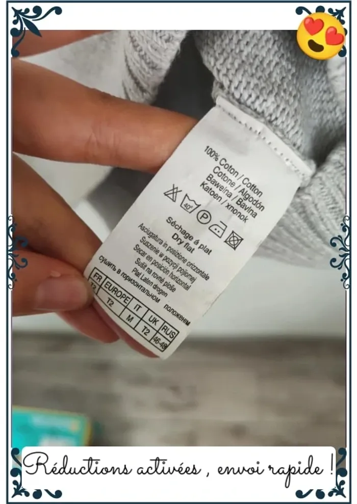 Pull gris femme M - photo numéro 4